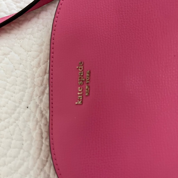 Kate Spade Pink Saffiano Leather Dome Crossbody Purse - Picture 4 of 13